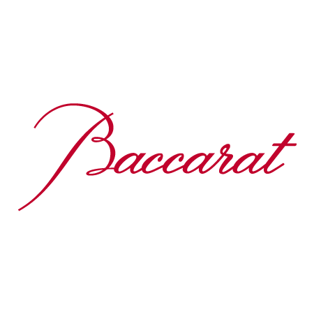 Baccarat Logo Cadre Blanc Cc